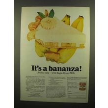 1965 Borden's Eagle Brand Milk Ad - Banana Cream Pie