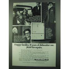 1969 KitchenAid Dishwashers Ad - 3 Happy Families