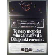 1980 Blaupunkt Car Radio Ad - To Every Motorist