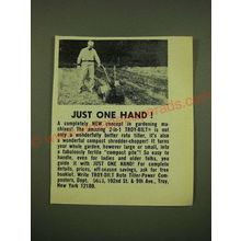 1973 Troy-Bilt Roto Tiller Ad - Just one hand!