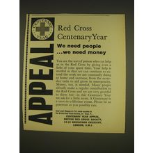 1963 Centenary Year Appeal, British Red Cross Society Advertisement