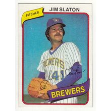 1980 Topps baseball card 24 Jim Slaton - Brewers