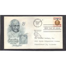 FDC Artmaster 1175 8c Mahatma Gandhi (Cachet-Typed/A) CV41922