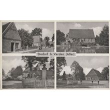 Stedorf Verden Germany Old Postcard