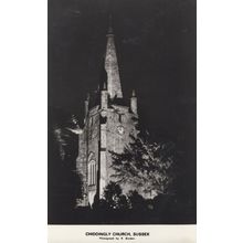 Chiddlngly Church Sussex Real Photo Postcard