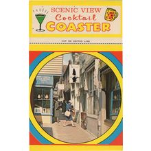 Brighton Lanes Antique Shop Scenic View Cocktail Coaster Postcard