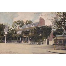 Woodford The George Pub Hotel Antique Postcard