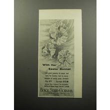 1956 Black, Starr & Gorham Jewelry Ad - With her Easter Bonnet