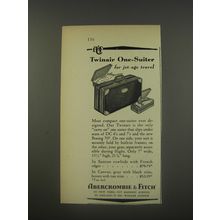 1956 Abercrombie & Fitch Twinair One-Suiter Luggage Ad - For Jet-Age Travel