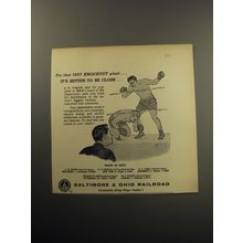 1957 Baltimore & Ohio Railroad Ad - For that 1957 Knockout plant.. it's better