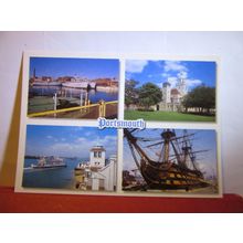 multiview, PORTSMOUTH, HAMPSHIRE unused postcard by John Hinde #