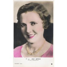 Jean Arthur Paramount Pictures Film RARE Tinted Photo Postcard