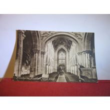 NAVE WEST, WIMBORNE MINSTER, DORSET . unused vintage postcard by F Frith =