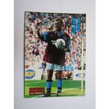 224. Julian Dicks - West Ham - Merlin Ultimate P. L 1995/96 Football Card (ef1)