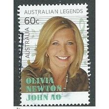 AUS 2013 60c 'AUSTRALIAN LEGENDS- OLIVIA NEWTON JOHN' FINE USED (EBID37-823)