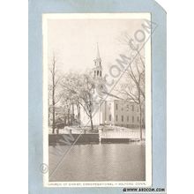 CT MIlford Postcard Church Of Christ Congregational Photo Type Card ct_box~1469