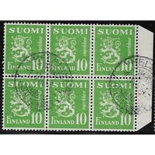 1952 Michel 403 - fine used (o) - block of 6