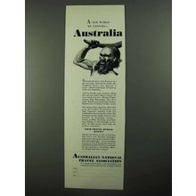 1931 Australian National Travel Association Ad -