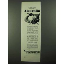 1931 Australian National Travel Association Ad -