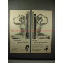 1959 2-page Maidenform Twice-over Bra Ad - Bookends!!