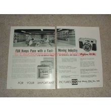 1959 2pg Fuji Fujica 35-ML Camera Ad - Fast Moving!!