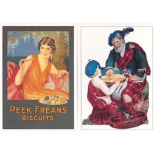 Peek Freans Tartans Biscuits 2x Advertising Postcard s