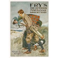 Fry's Outdoor Magazine Golf Club Rambling Advertising Postcard