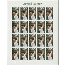 Arnold Palmer Golfer Sheet of 20 - Current Rate Stamps Scott 5455 - Stuart Katz
