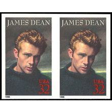 3082a, Mint XF NH 32¢ James Dean Imperforate Pair Error - Stuart Katz