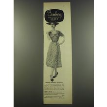 1956 Bemberg Yarn Advertisement - dress by Meera Brooke