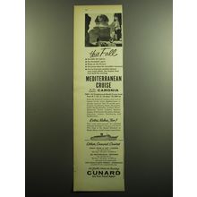 1958 Cunard Cruise Ad - this fall