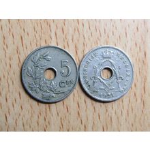 Belgium 1921 5 Centime Belgie (Dutch - Flemish Text) Coin