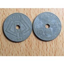 Belgium 1941 10 Centime Belgique (French Text) Coin
