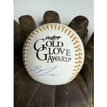 Sal Frelick Signed Autographed Official Gold Glove Baseball