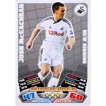 MATCH ATTAX EXTRA 11/12 Josh McEachran SWANSEA CITY New Signing Card No.N21 RC