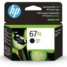 HP 67XL Black High-Yield Ink Cartridge | Works with HP Deskjet 1255, 2700, 4100