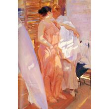 Sorolla_Joaquin_La_Bata_Rosa Poster Canvas Movie Film Print A0 A1 A2 A3 A4 A5 A6