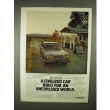 1973 Volvo 164 Car Ad - Civilized Car Uncivilized World