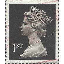 GB, Queen Elizabeth Machin, dark brown 1989, 1st class, #4