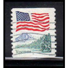 Used 2280a 25c U.S. Flag Fine CNS 7 PA6233
