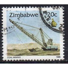 Zimbabwe 1995 Economy and Historical Places - Coal Mining 20c Used