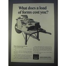 1966 Moore Business Forms Ad - A Load of Forms Cost
