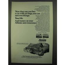 1974 Allstate Insurance Ad - Buy Car With Air Bags