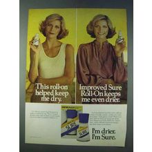 1978 Sure Deodorant Ad - Helped Keep Me Dry