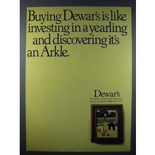 1980 Dewar's Scotch Ad - Like Discovering an Arkle