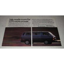 1984 Volkswagen Vanagon Ad - 22% More Power