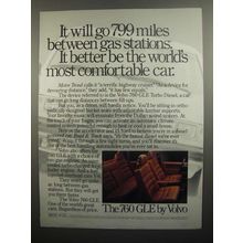 1984 Volvo 760 GLE Ad - 799 Miles Between Gas Stations