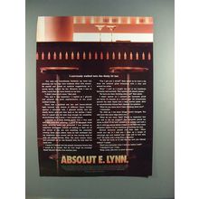 2003 Absolut Vodka - Absolut E. Lynn Ad!