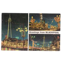 BLACKPOOL, LANCASHIRE. MULTIVIEW.. used vintage postcard J. Hinde 1972 pm #