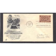 FDC Art Craft 1071 3c Fort Ticonderoga (Cachet-Penciled/A) CV42265